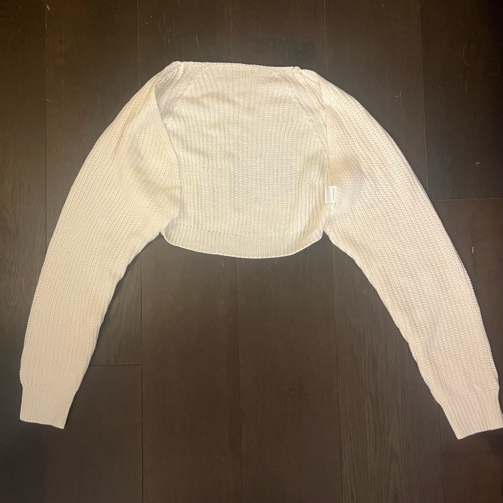 White Knit Cardigan